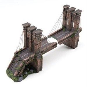 NEW HUGE BROOKLYN BRIDGE FISH TANK ORNAMENT RRB6A RRB6B  