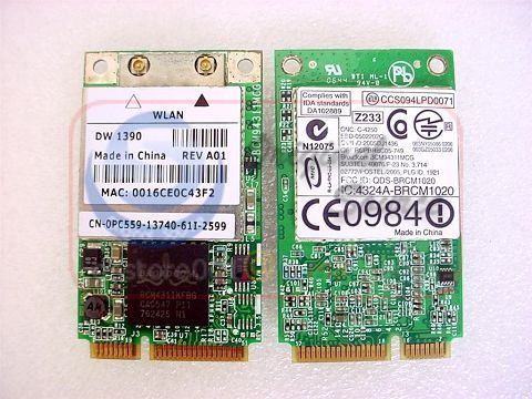 BroadCom Dell DW1390 BCM94311 4311 Mini PCI E WLAN Card  
