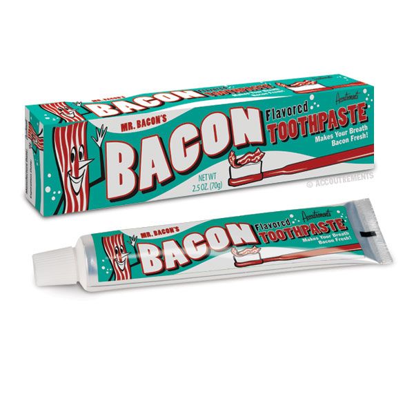 BACON TOOTHPASTE, PIG, PORK, SWINE, FUN STUFF, GAG, PRANK  