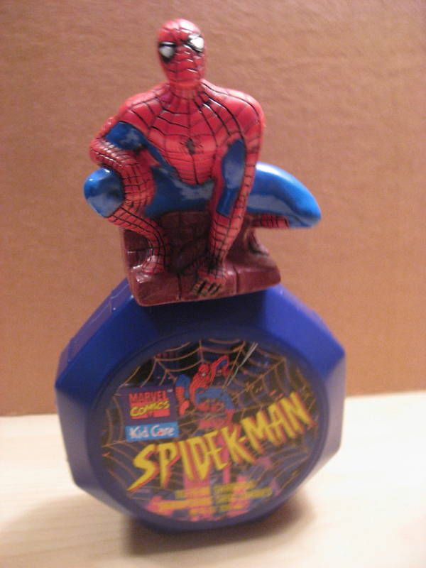 Kid Care 10oz. Spiderman Topper Bubble Bath 1995  