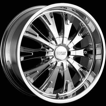 17x7.5 Chrome Wheel Cruiser Alloy Cake 5x112 5x120  