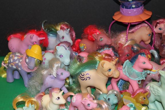 Huge Vintage Hasbro My Little Pony Lot 33 Ponies Babies  