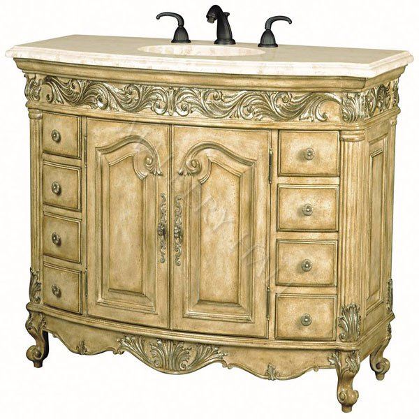 Provincia Medium Sink Chest Stone Top Hand Carved  