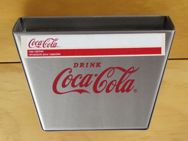 Coca Cola Coke Stainless Steel Cap Catcher for Wall Mount Bottle 