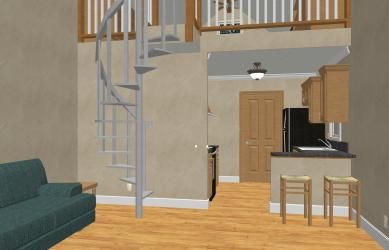 Complete House Plans    450 + 270 Loft s/f Cottage  