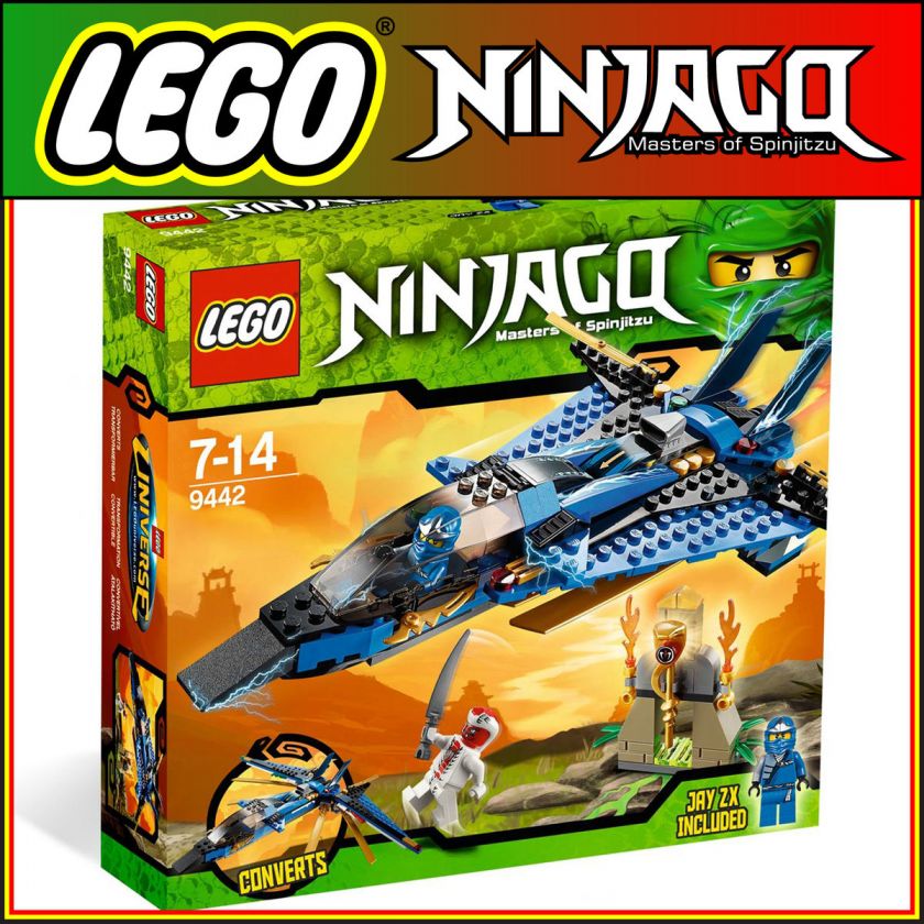 LEGO NINJAGO 9442 Jay’s Storm Fighter sets ZX ninja 2 minifigures 