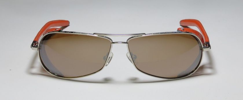 NEW CHROME HEARTS CHUTE SILVER/BROWN/ORANGE MIRRORED SUNGLASS/SHADES 