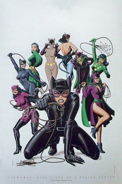 dc comics catwoman feline fatale brian bolland folio poster