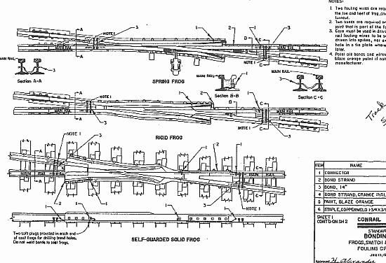 Conrail MOW C&S Diagrams   signals crossings 140 plans  