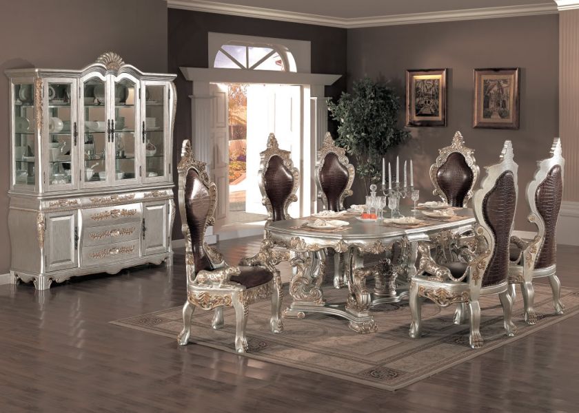 Melamed 9 Piece Formal Dining Room Set w/ China Cabinet  