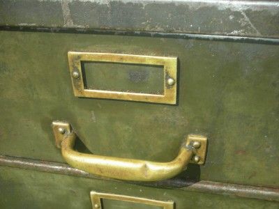 VINTAGE 4 DRAWER STEEL STORAGE CABINET UTILITY TOOLING FILE SERVICE 14 