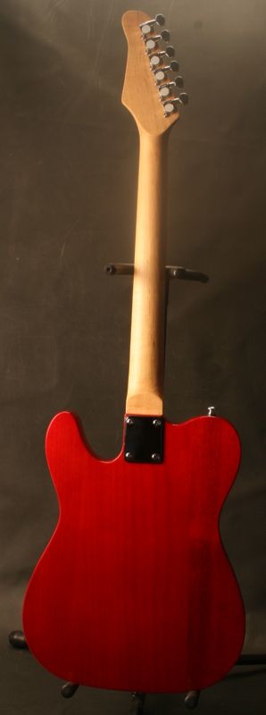 Gitano Electric Guitar Tele style Solid Mahogany body Trans. Red New 