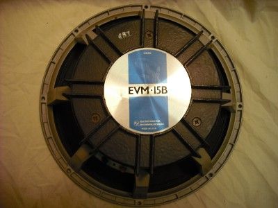 Electro Voice EVM 15B 15 Woofer EVM15B Speaker 15 Inch  