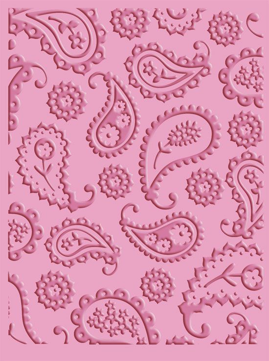 Cuttlebug PERFECTLY PAISLEY 37 1619 Embossing Folder  