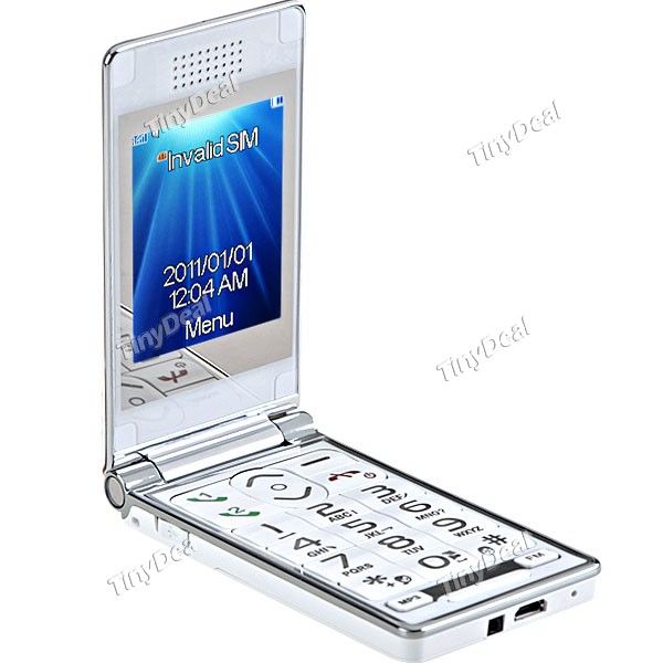   Elder 2 SIM SOS Large Big Keyboard Flip Mobile Cell Phone P07 LR1