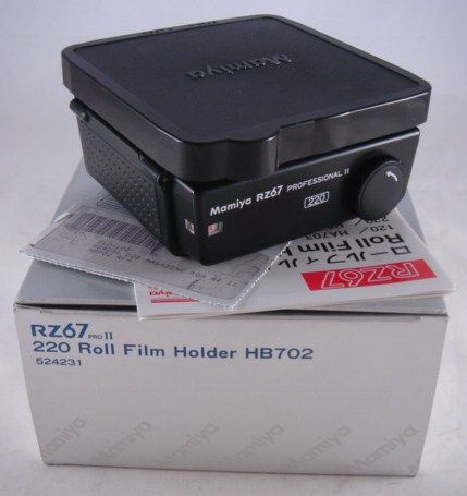 MAMIYA RZ67 PRO II 220 FILM FILM BACK HOLDER EXC++ SERIAL # MC4061 OR 