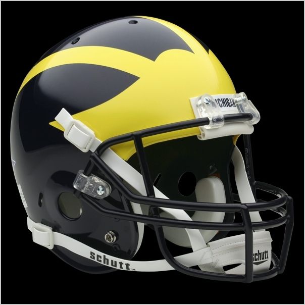 MICHIGAN WOLVERINES Schutt FULL SIZE Football Helmet  