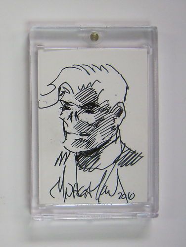 Frankenstein Mobster Original Sketch CardMark Wheatley  