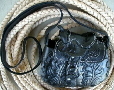 YOUNG LADYS GIRLS WESTERN HORSE SADDLE HANDBAG PURSE  