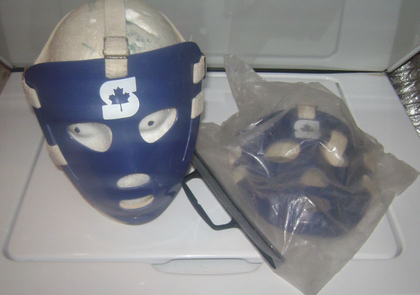 VINTAGE SHERBROOKE STREET HOCKEY GOALIE MASK HARD PLASTIC NOS FACTORY 