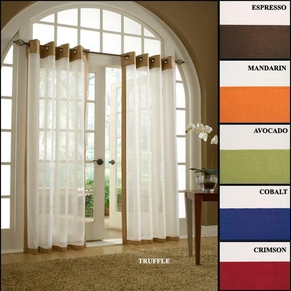 SOHO Sheer 55x84 Grommet Top Panel color Truffle  