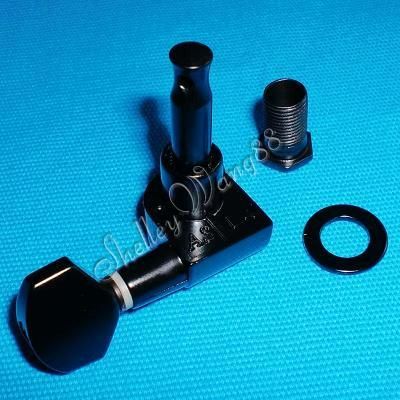 Black Inline Guitar String Tuning Peg Machine Head  