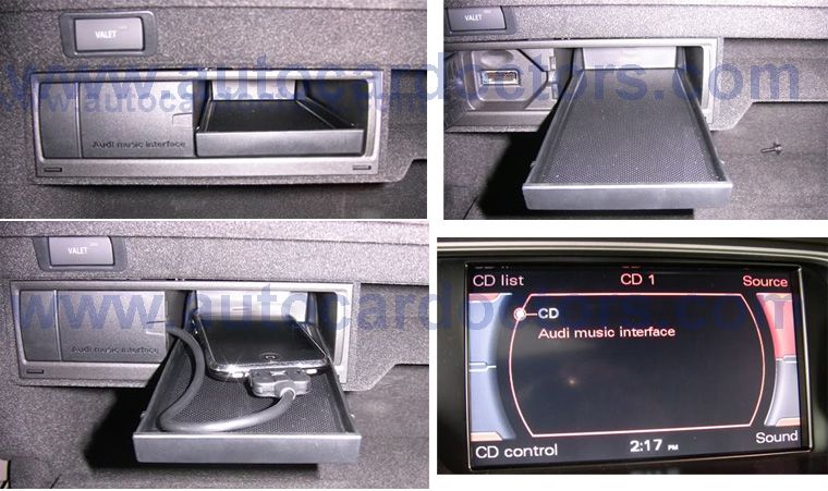 AUDI A4 A5 A6 A8 Q7 AMI MMI 2009+ Cable for Iphone IPod  