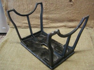 Vintage Iron Wood Wabash Railroad Step Antique Old WRR  