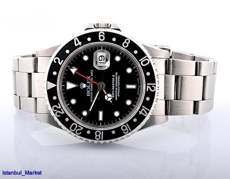 ROLEX GMT MASTER II DATE REF# 16710 WRISTWATCH  