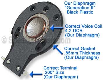 Diaphragm for JBL SF12 SF15 SF25 SF 25 2412H 1 10 912  