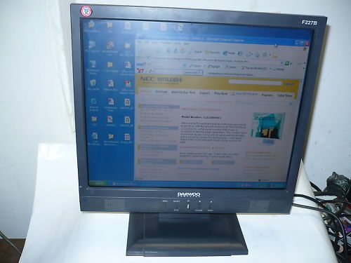 Daewoo F227B 17 TFT LCD Monitor 1280 x 1024 / 75 Hz  