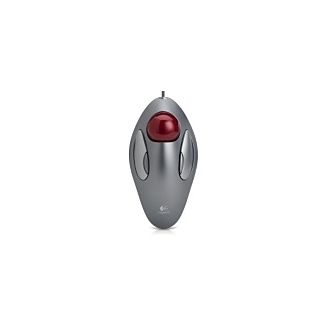 Logitech Computer Trackman Trackball USB Marble Finger Mouse  