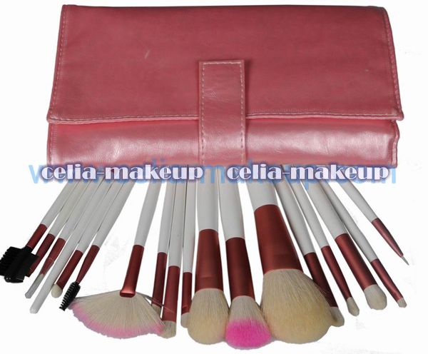 Pro 18 Pink Makeup Eyeshadow Cosmetic Brush set [BS17]  