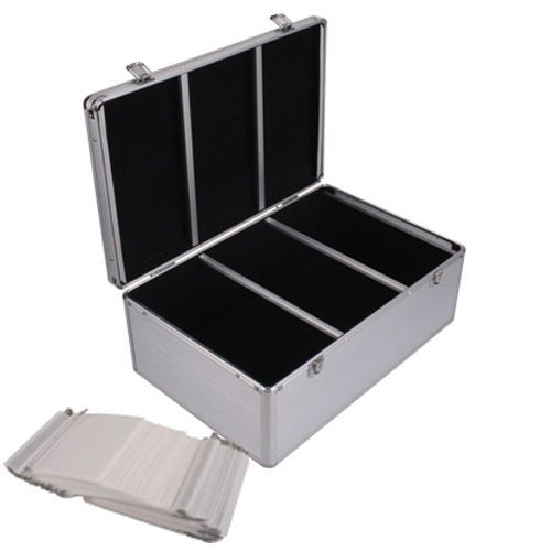 Aluminum 510 CD VCD DVD R Holder Media Storage Case for DJ Silver New 