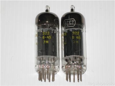   RCA 6CG7 6FQ7 Black Plate Internal Shield Triple Mica Tubes  