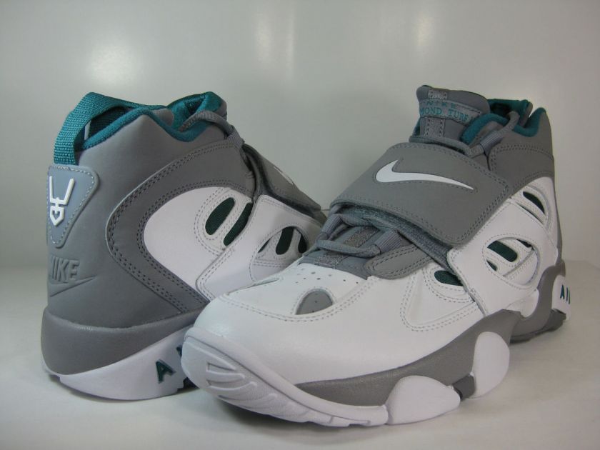 NIKE MENS AIR DIAMOND TURF II Stealth/White Fresh Water  487658 003 