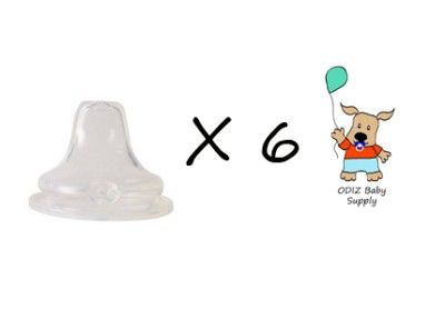 Nuk Silicone Replacement Spout for Nuk Learner Cup (6 Pack 