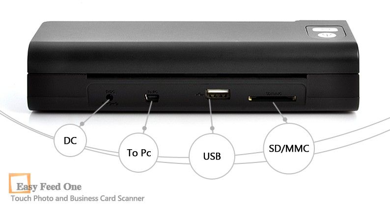 Easy Feed One Touch Photo and Business Card Scanner  