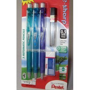 Pentel e sharp Mechanical Pencils 0.5 MM 072512239704  