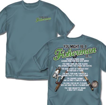 Fishing Tshirt You Might Be A Fisherman If   Funny Bass Boat Palomar 