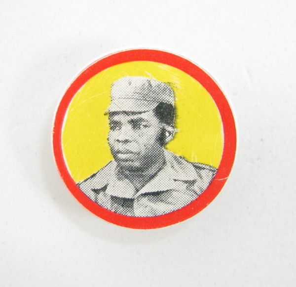 AFRICA MARIAN NGUABI CONGO PRESIDENT OLD PIN BADGE  