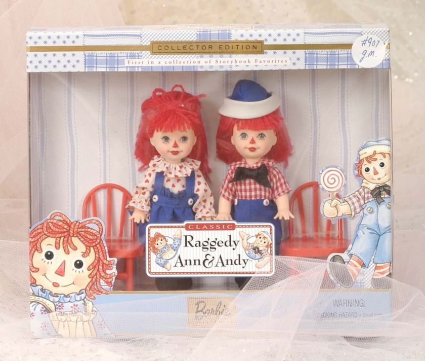 1999 Kelly & Tommy Classic Raggedy Ann & Andy NRFB  