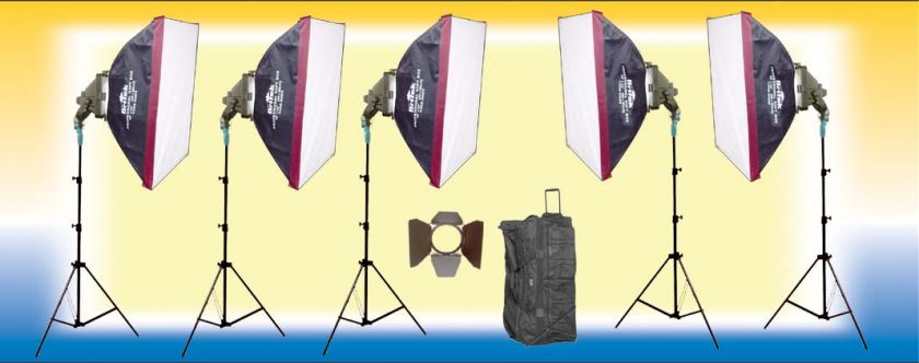 PHOTO VIDEO STUDIO LIGHT KIT 5000W NEW Steve Kaeser Photographic 