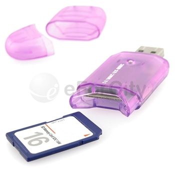 For USB 2.0 SD MMC T Flash Memory Card Reader Pen Drive  