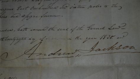 Andrew Jackson SIGNED HUGE 1830 Vellum LAND GRANT wSeal  