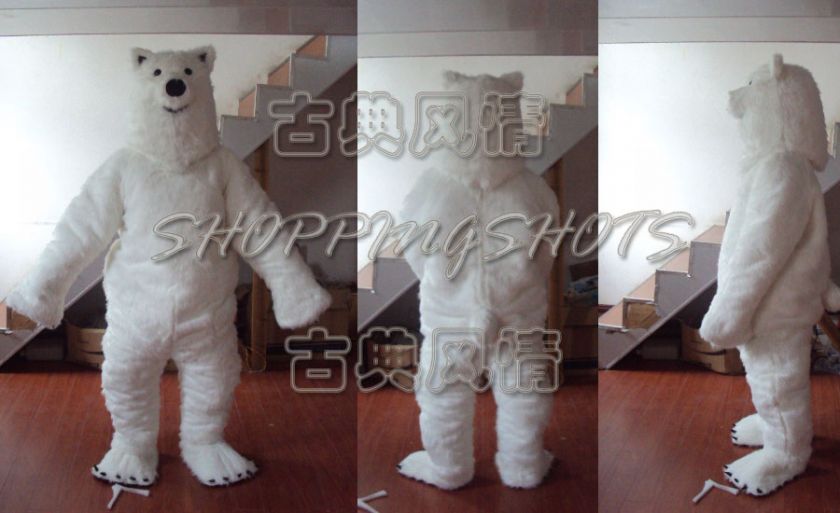 Polar bear adult size MASCOT COSTUME R00521 Fancy Dress suit one size 