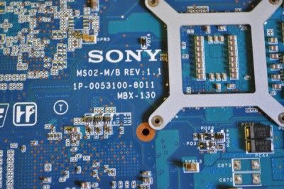 AS IS Sony Vaio Intel Motherboard A1117459A MBX 130  