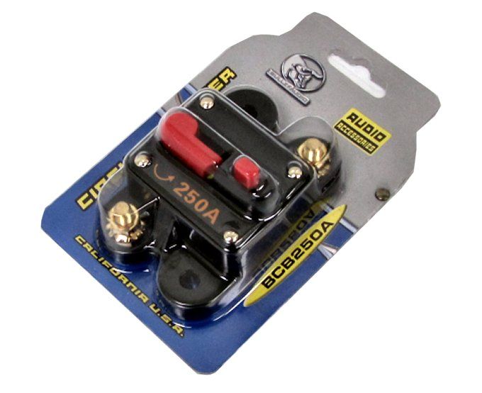 12 Volt Car Audio Stereo 250 Amp Circuit Breaker Fuse 000000000000 