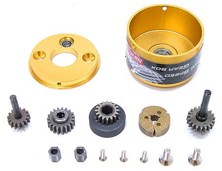 TWO SPEED TRANSMISSION Fits RC10 TC3 B4 T4  