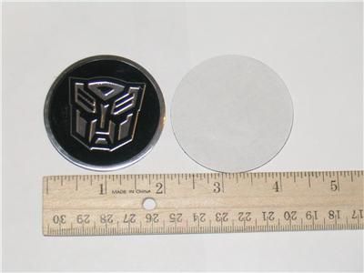 4X Transformers Emblem Badge Sticker Chrome Autobot 3D  